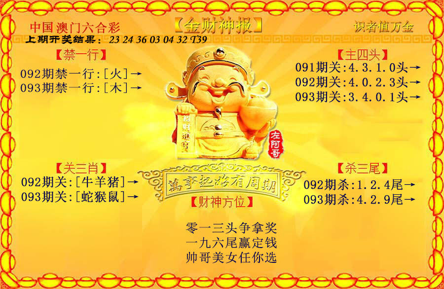 2025093期金财神