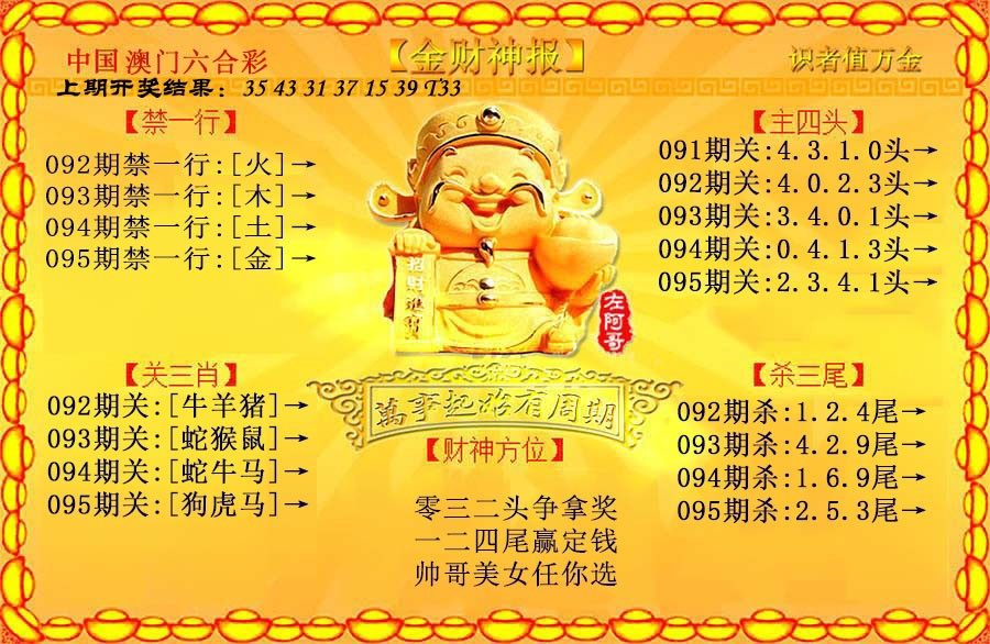 2025095期金财神