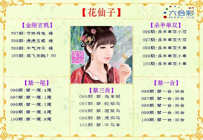 2025100期花仙子