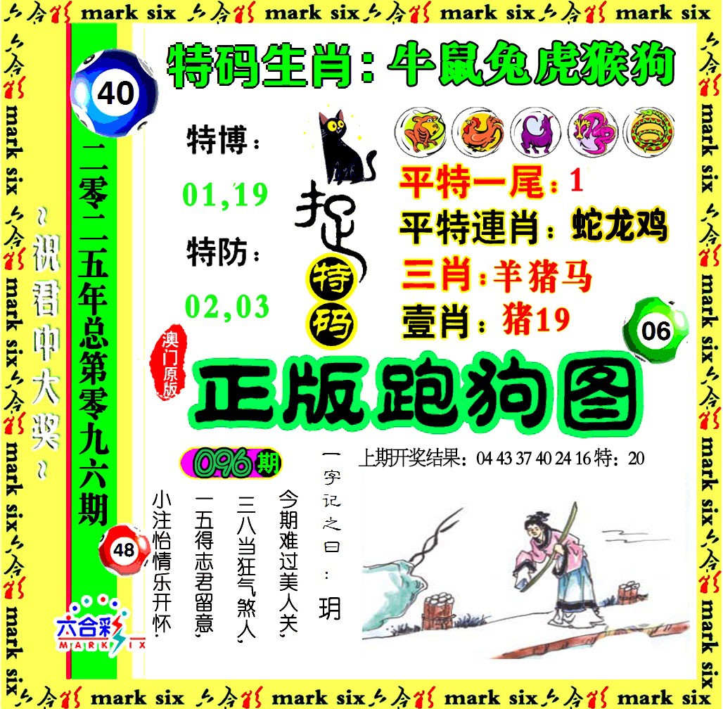 2025096期正版跑狗图