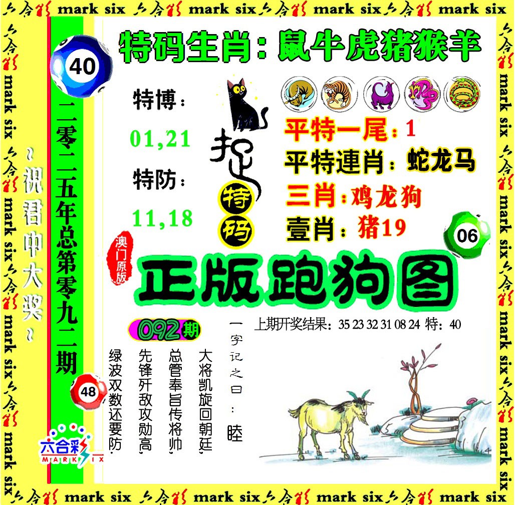 2025092期正版跑狗图