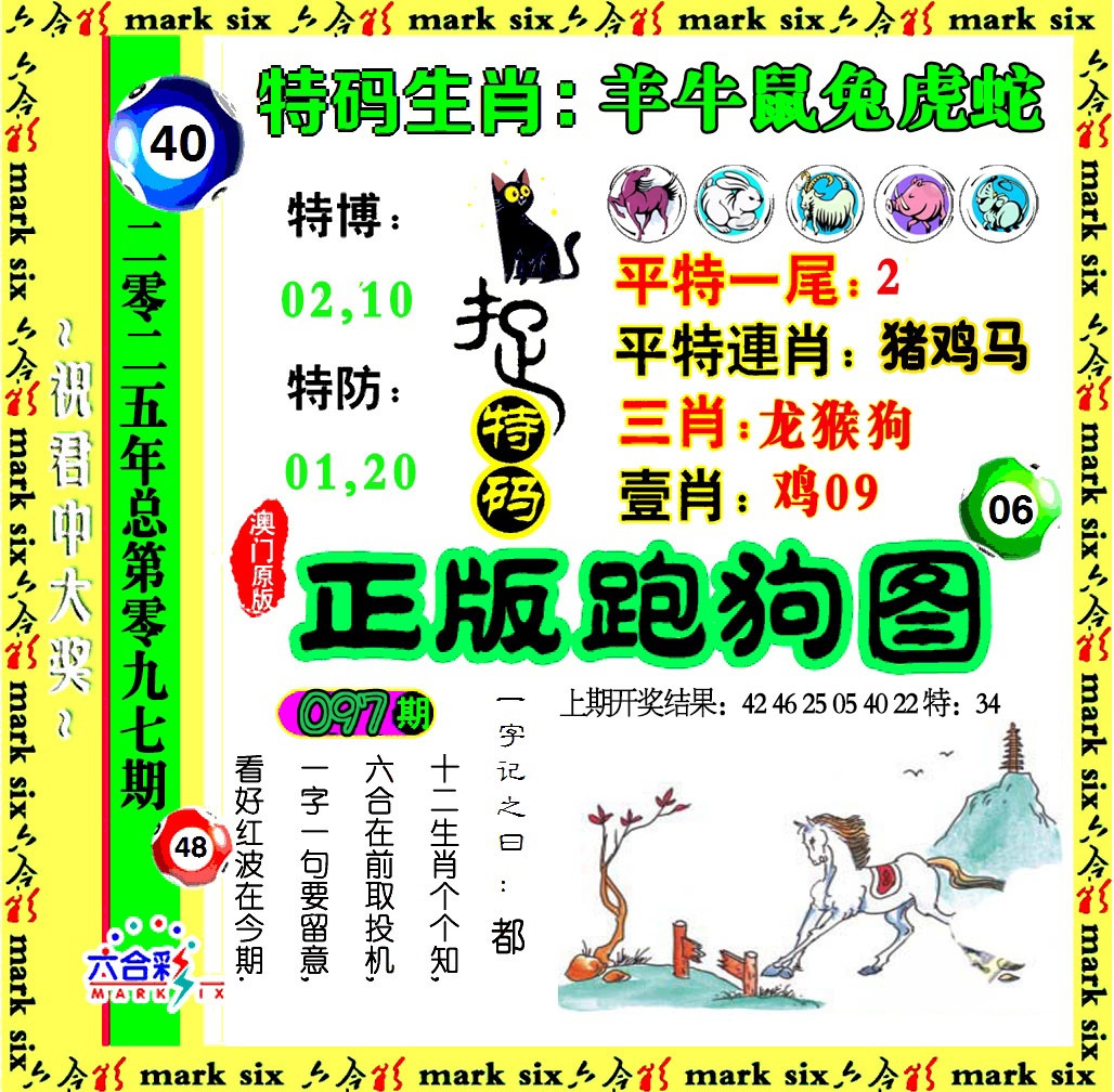 2025097期正版跑狗图