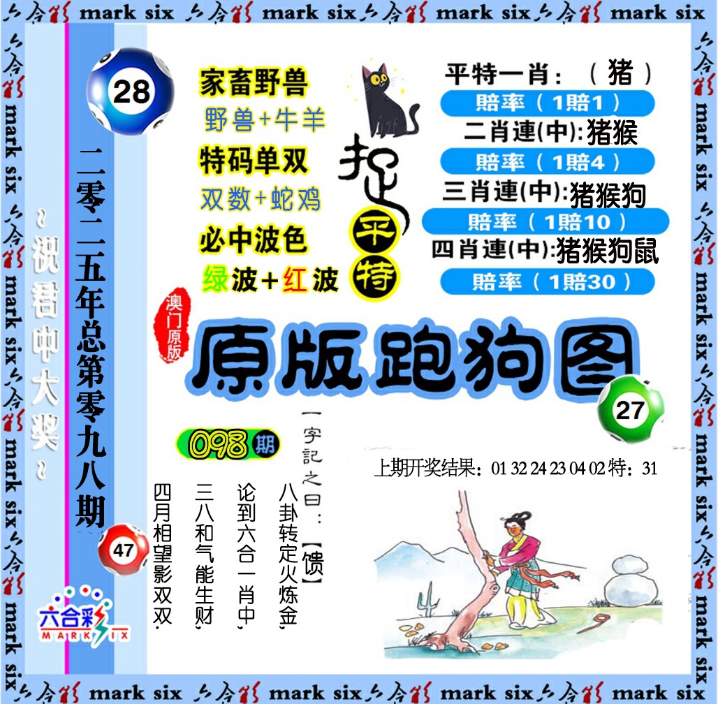 2025098期原版跑狗图