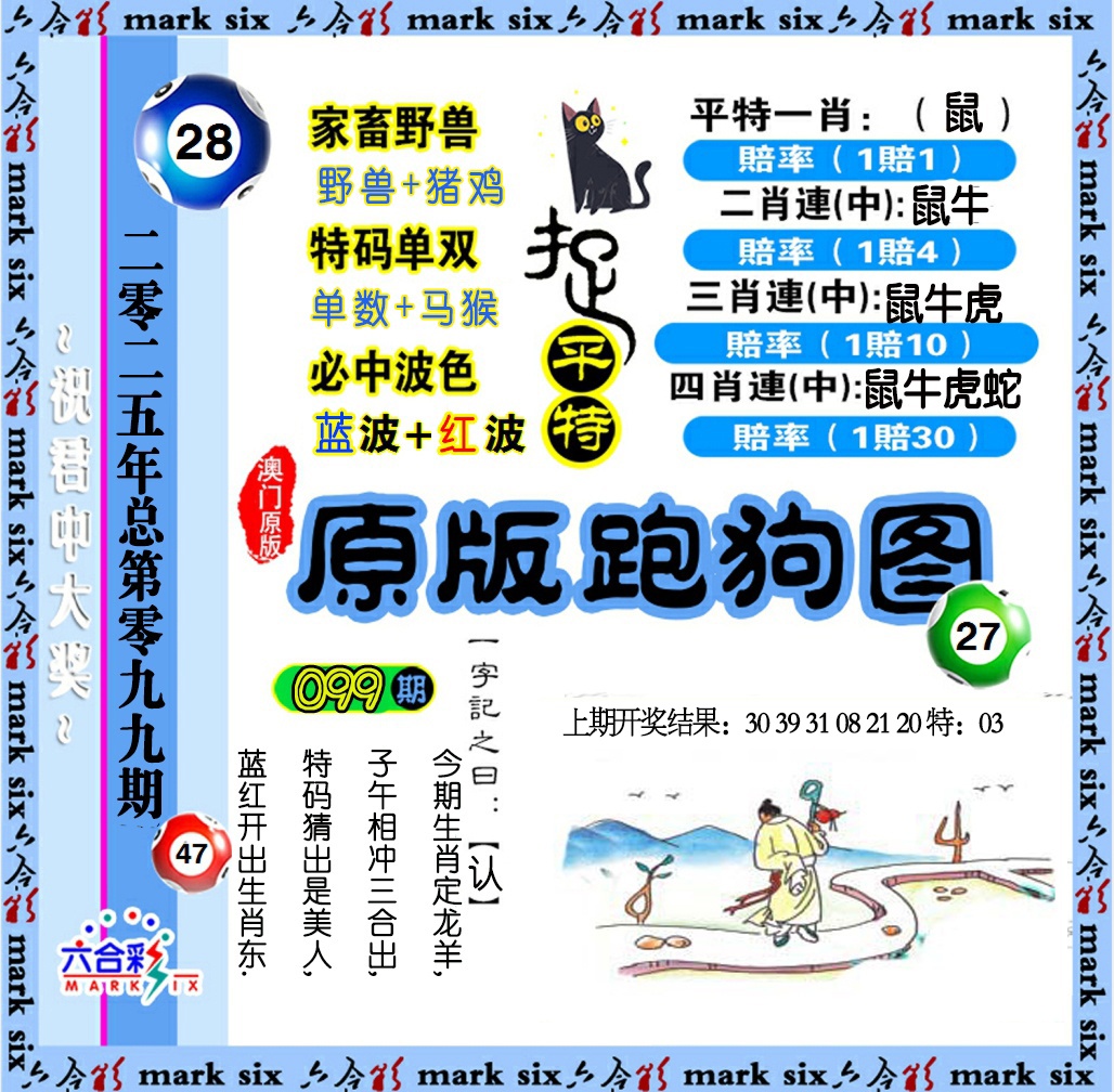 2025099期原版跑狗图