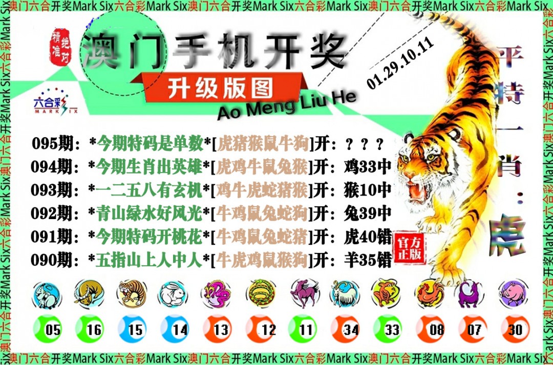 2025095期手机开奖图