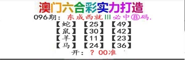 2025096期东成西就