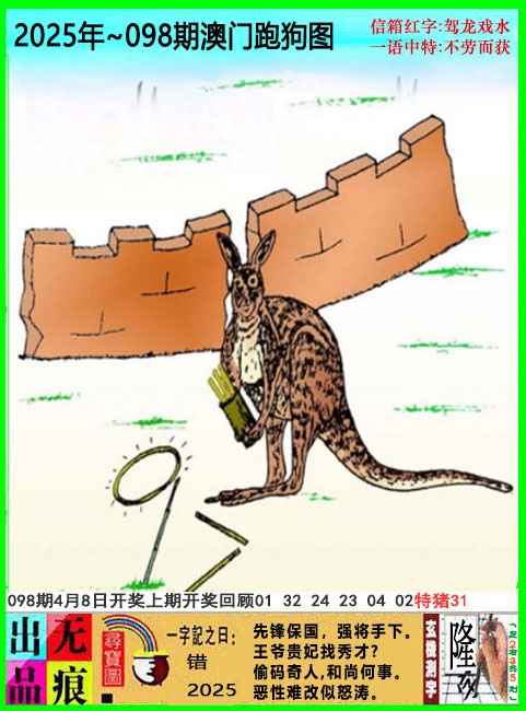 2025098期澳门跑狗无痕版
