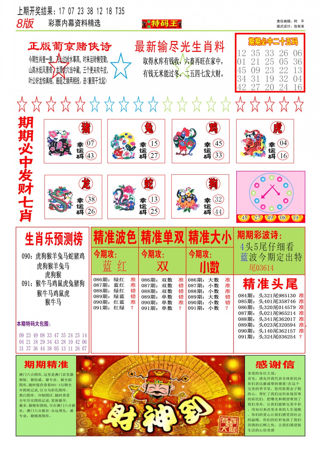 2025091期特码王B