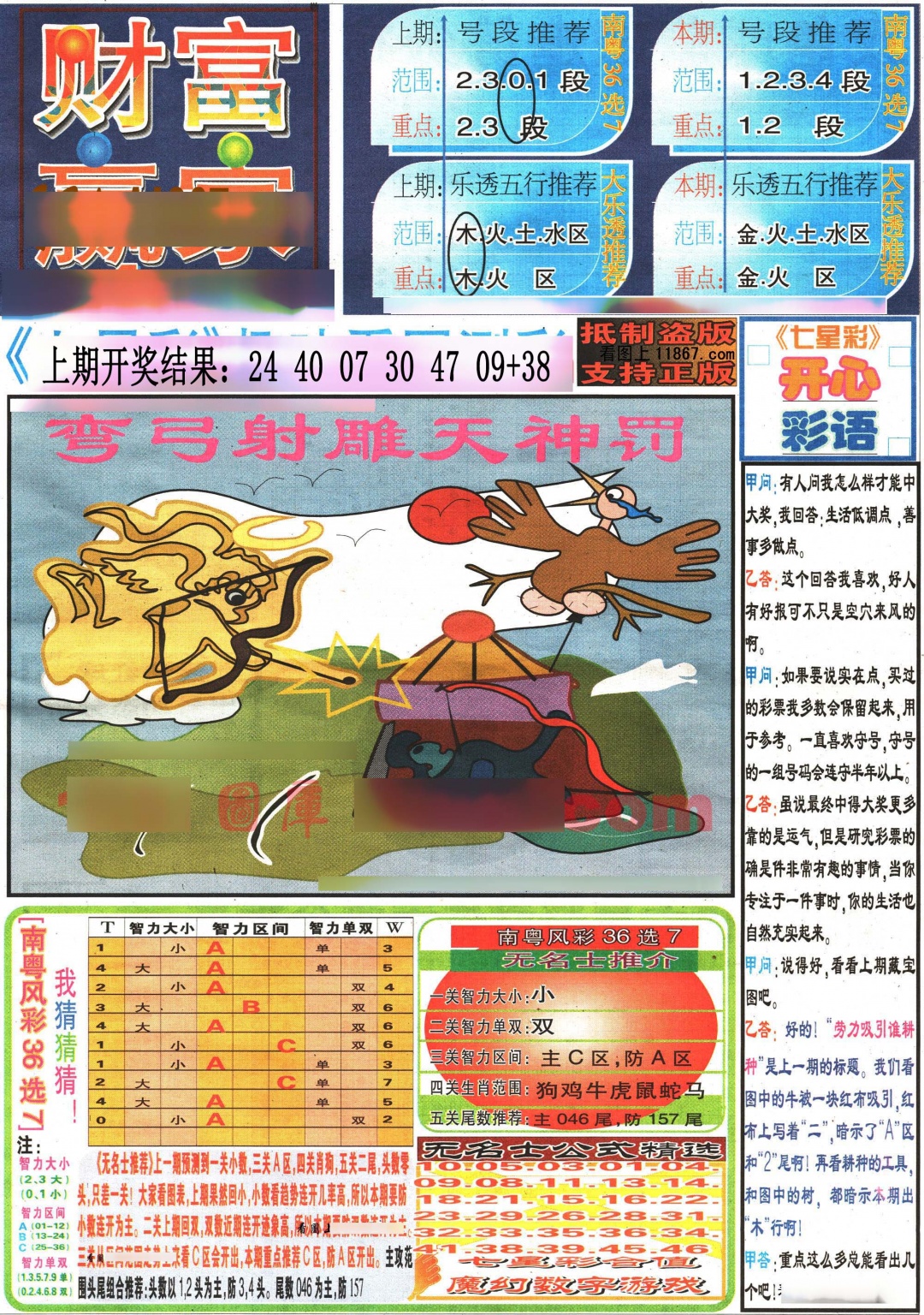 2025103期七星彩图(高清)