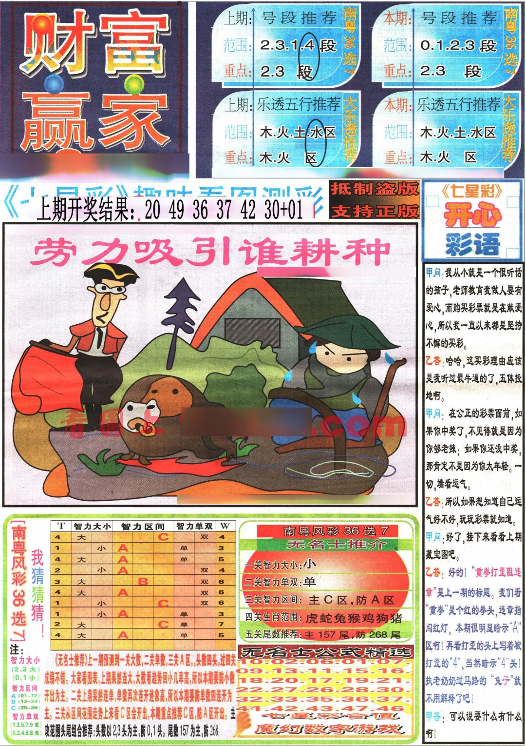 2025102期七星彩图(高清)