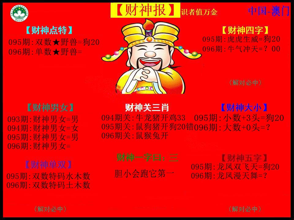 2025096期红财神