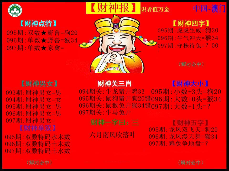 2025097期红财神