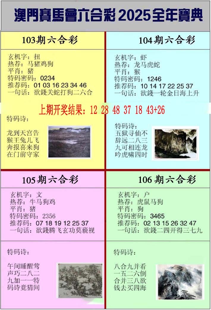 2025106期澳门挂牌宝典