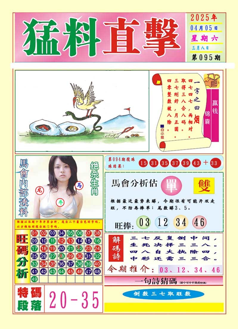 2025095期猛料直击A