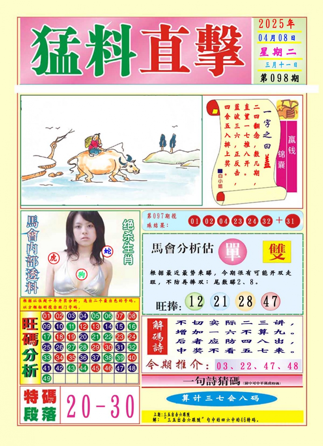 2025098期猛料直击A