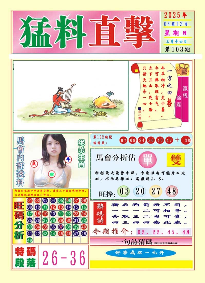 2025103期猛料直击A