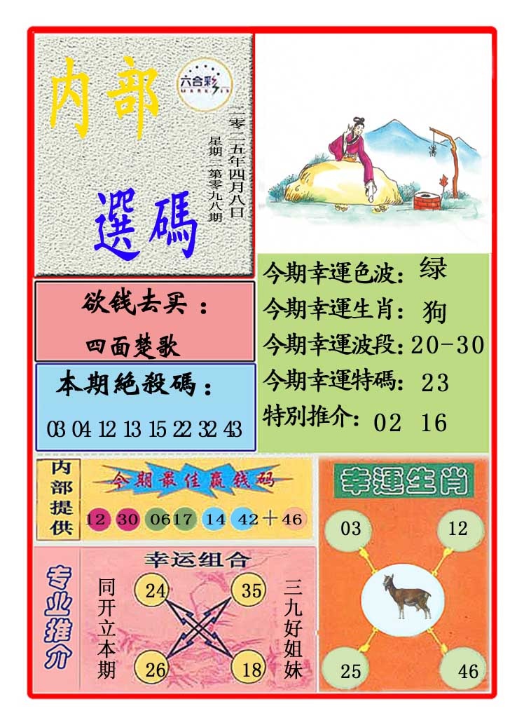 2025098期马会内部选码