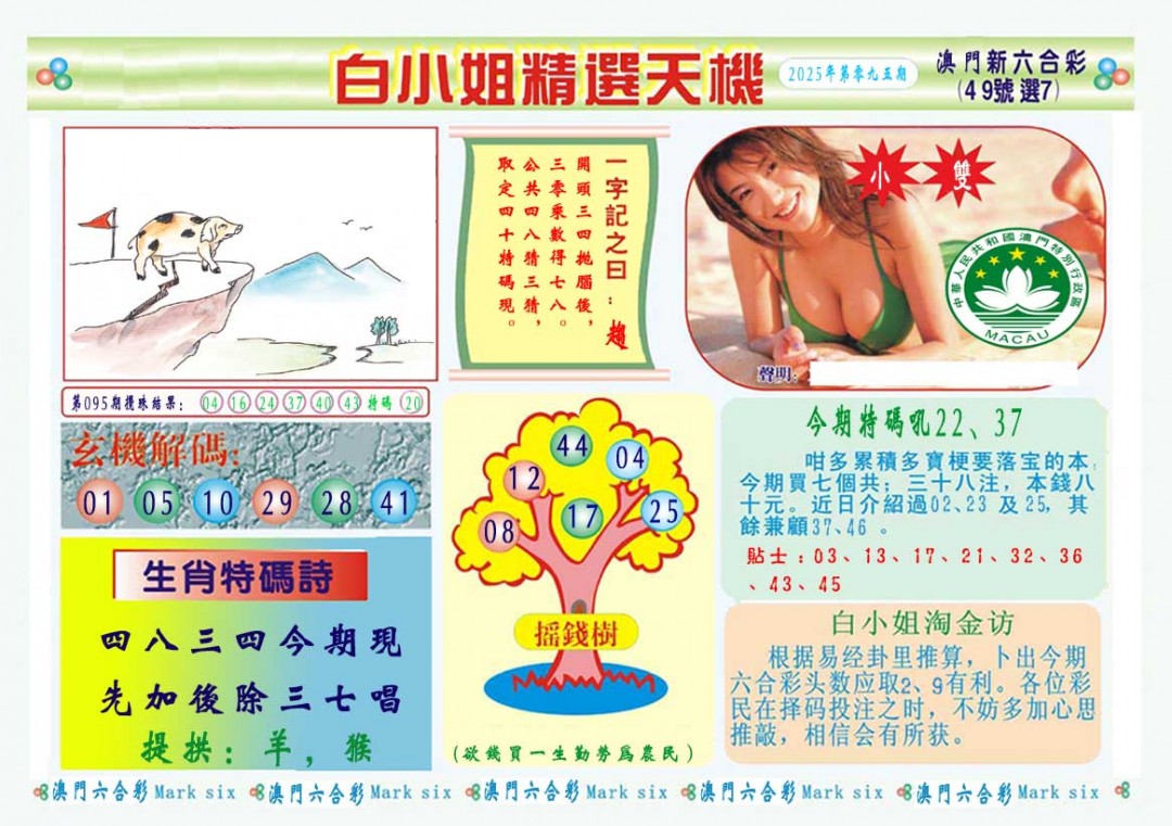 2025096期白小姐精选玄机A