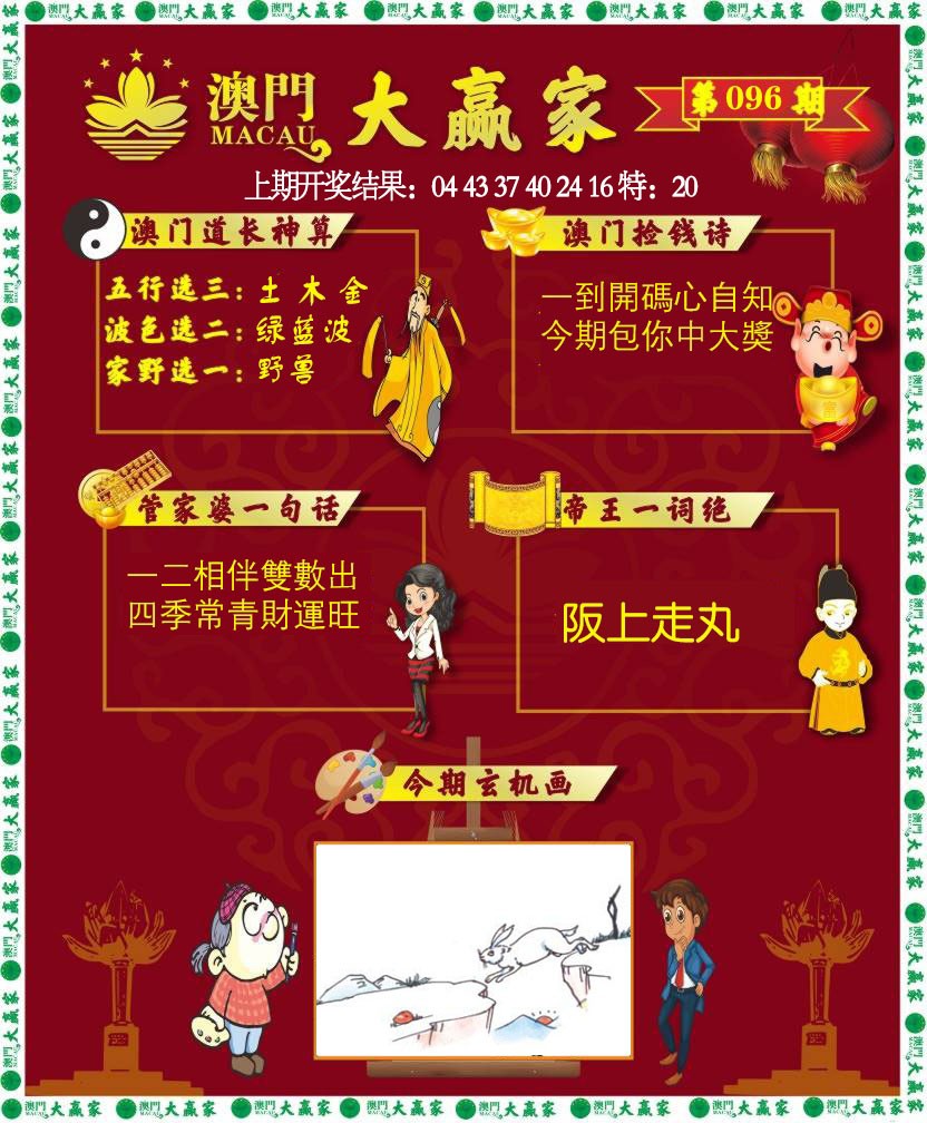 2025096期大赢家