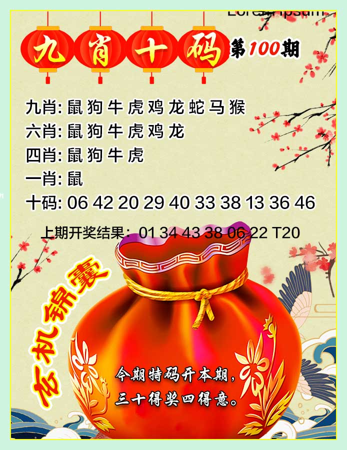 2025100期九肖十码