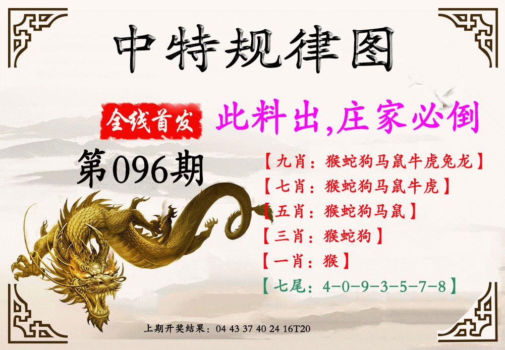 2025096期中特规律图