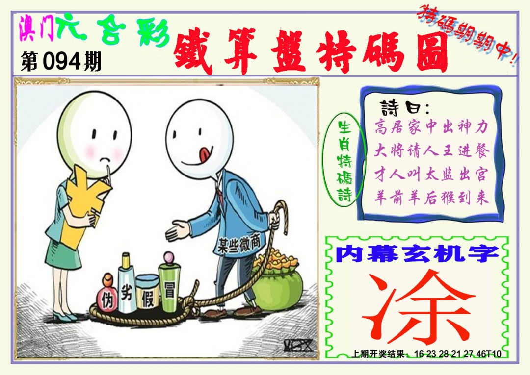 2025094期铁算盘特码图