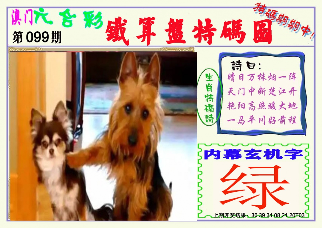 2025099期铁算盘特码图