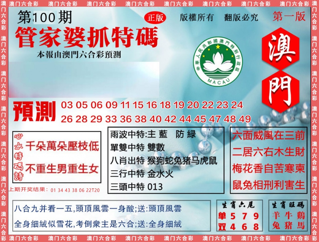 2025100期管家婆抓特