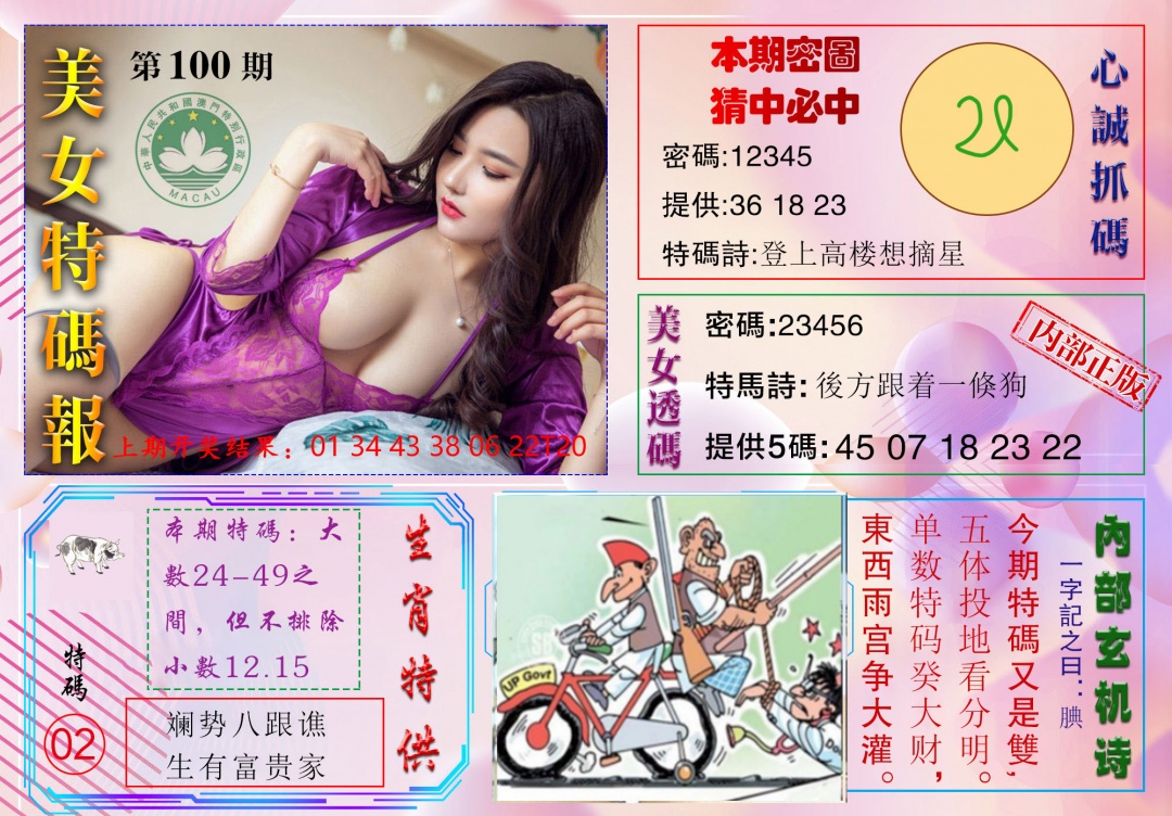 2025100期美女特码报