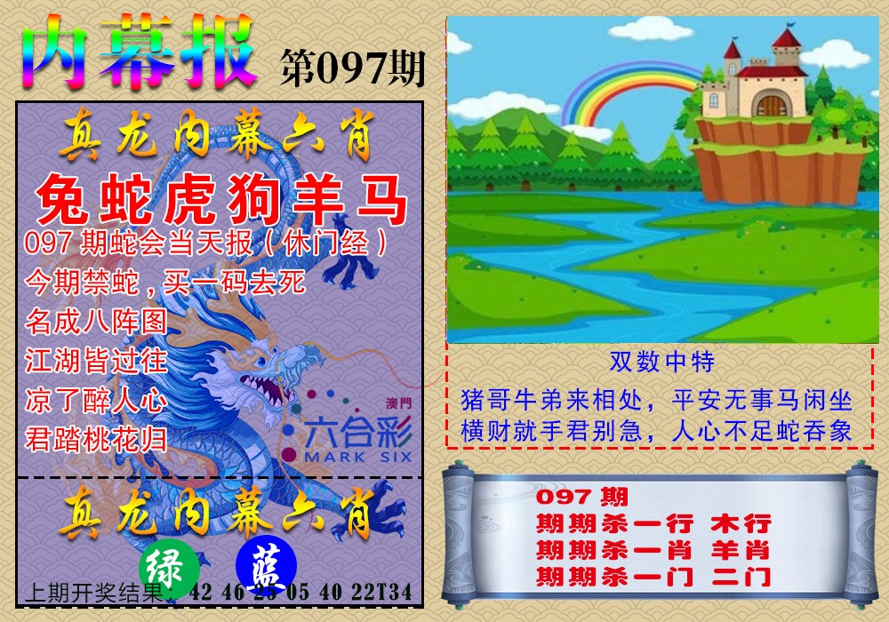 2025097期真龙内幕报