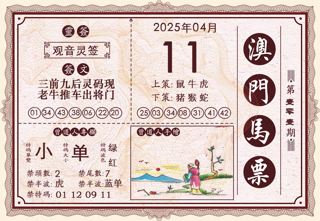 2025101期澳门马票