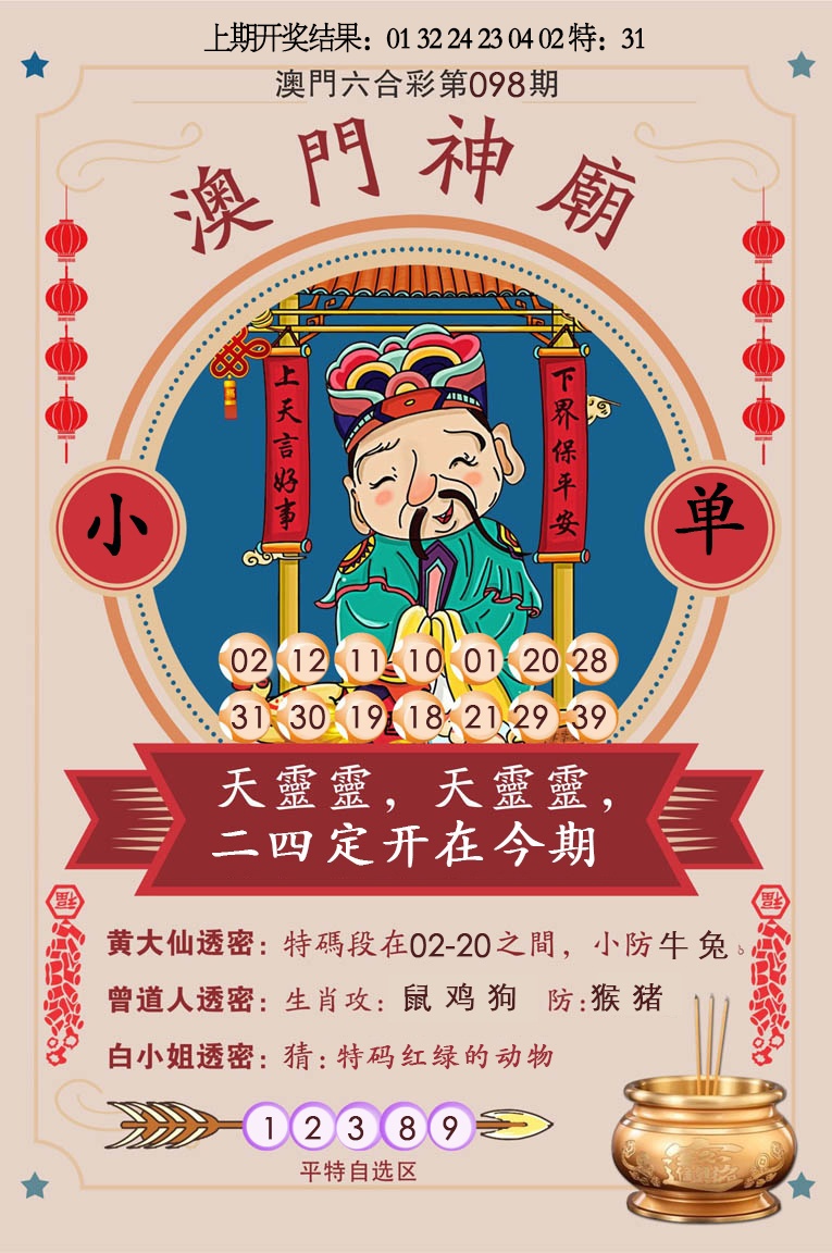 2025098期澳门神庙